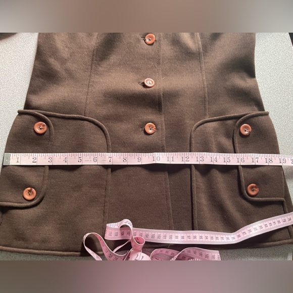 Vintage Lee Parker Wool Light Weight Brown Jacket - Picture 11 of 15